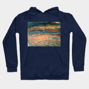 Sunset at Sea by Pierre Renoir Hoodie